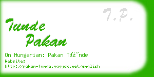 tunde pakan business card